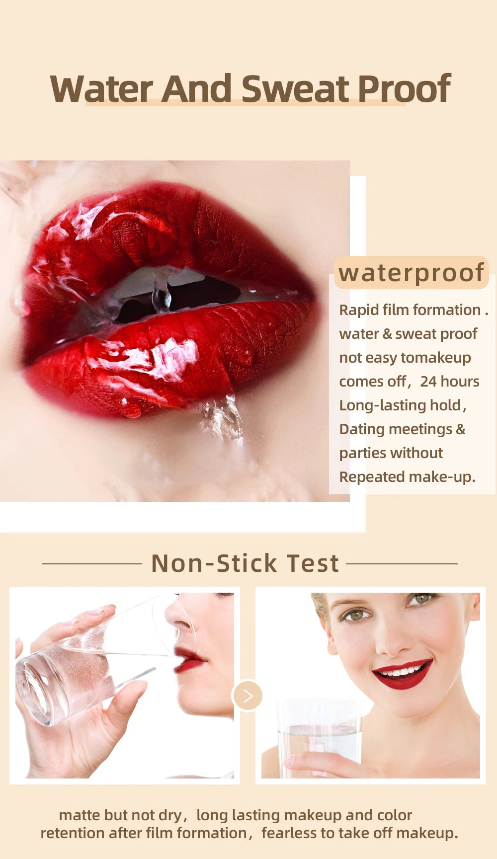 12-Piece Waterproof Matte Liquid Lipstick Set - 10