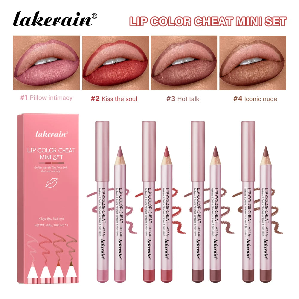 Long-Lasting Waterproof Matte Lip Liner Set - 1
