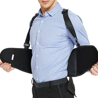 Heavy Duty Adjustable Back Support Brace with Suspenders