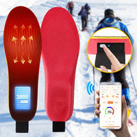 App-Controlled Rechargeable Heated Insoles for Winter