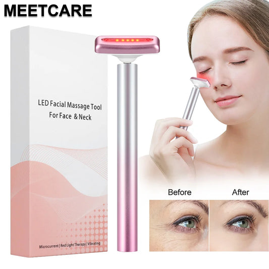 4-in-1 LED Facial Massage Wand for Anti-Aging & Skin Tightening
