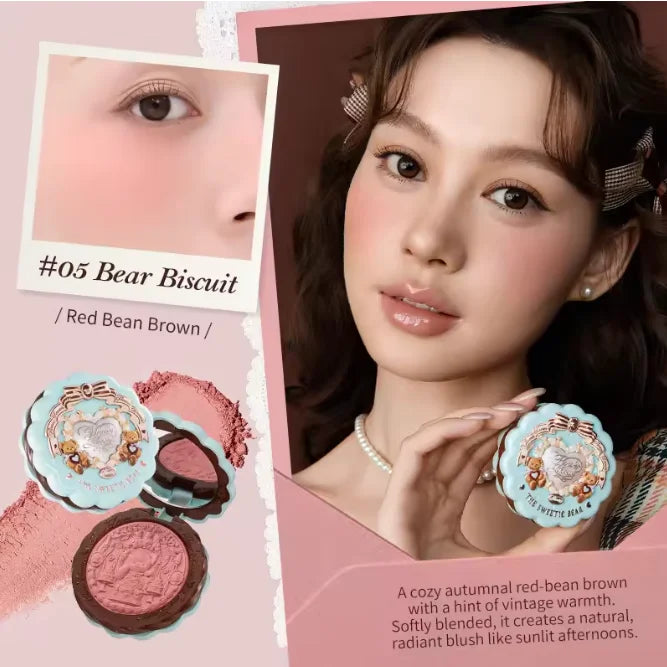 Embossed Bunny Garden Matte Face Blusher - 29