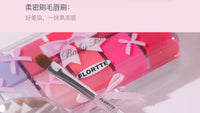 10-Color Jelly Lip Gloss Palette with Bow Design
