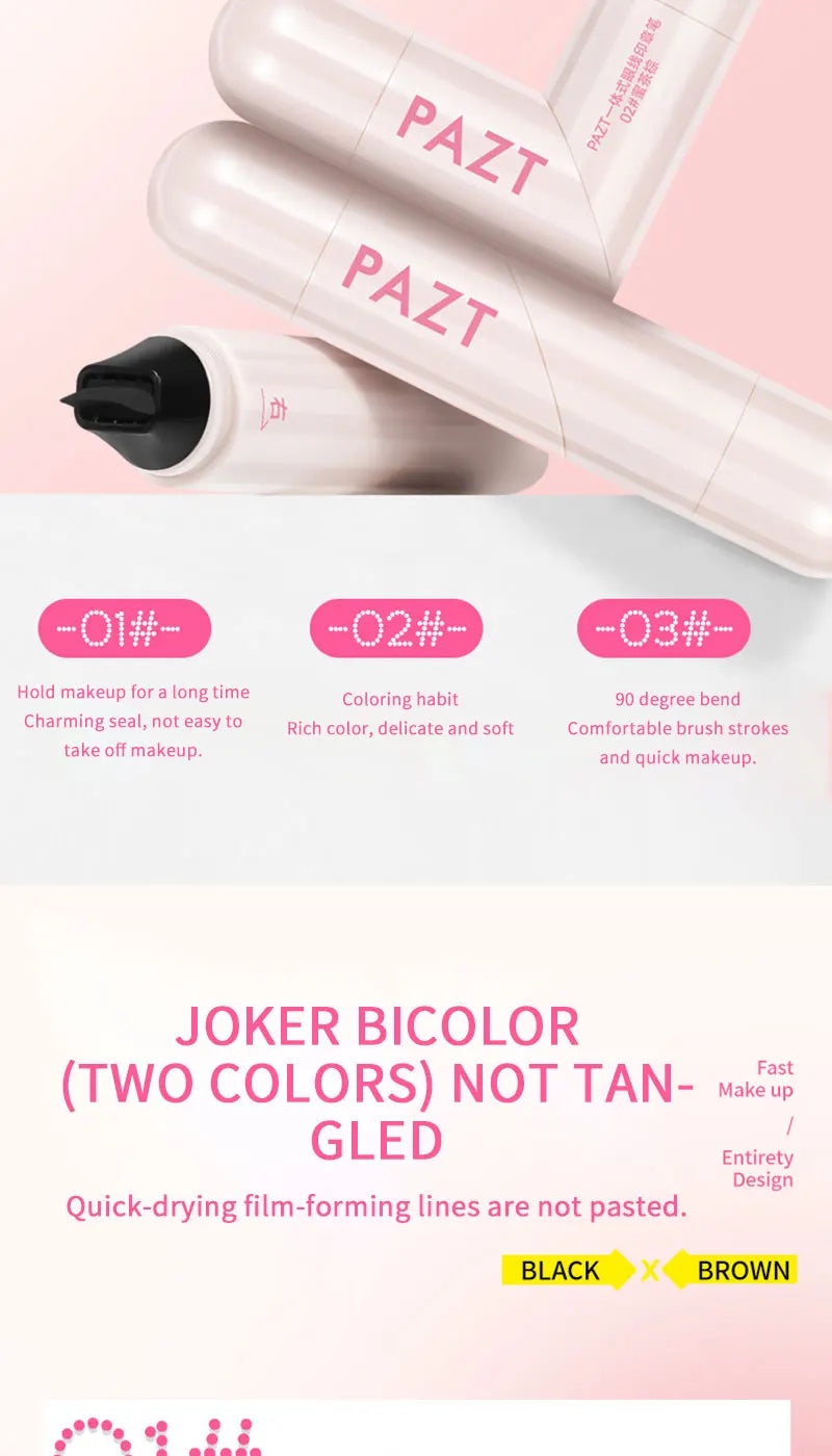 Dual-Ended Winged Eyeliner Stamp Pen for Perfect Symmetry - 11