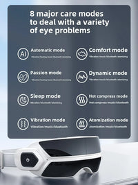 Steam Atomization Eye Massager with Heat and Bluetooth