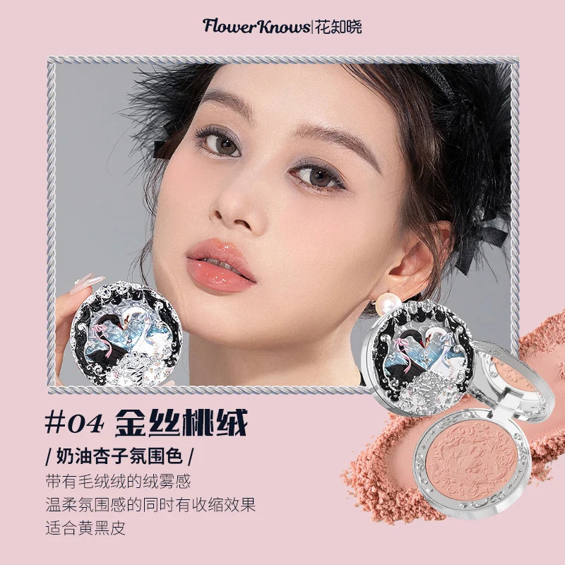 Embossed Matte Pressed Powder Blush for Natural Radiant Glow - 31