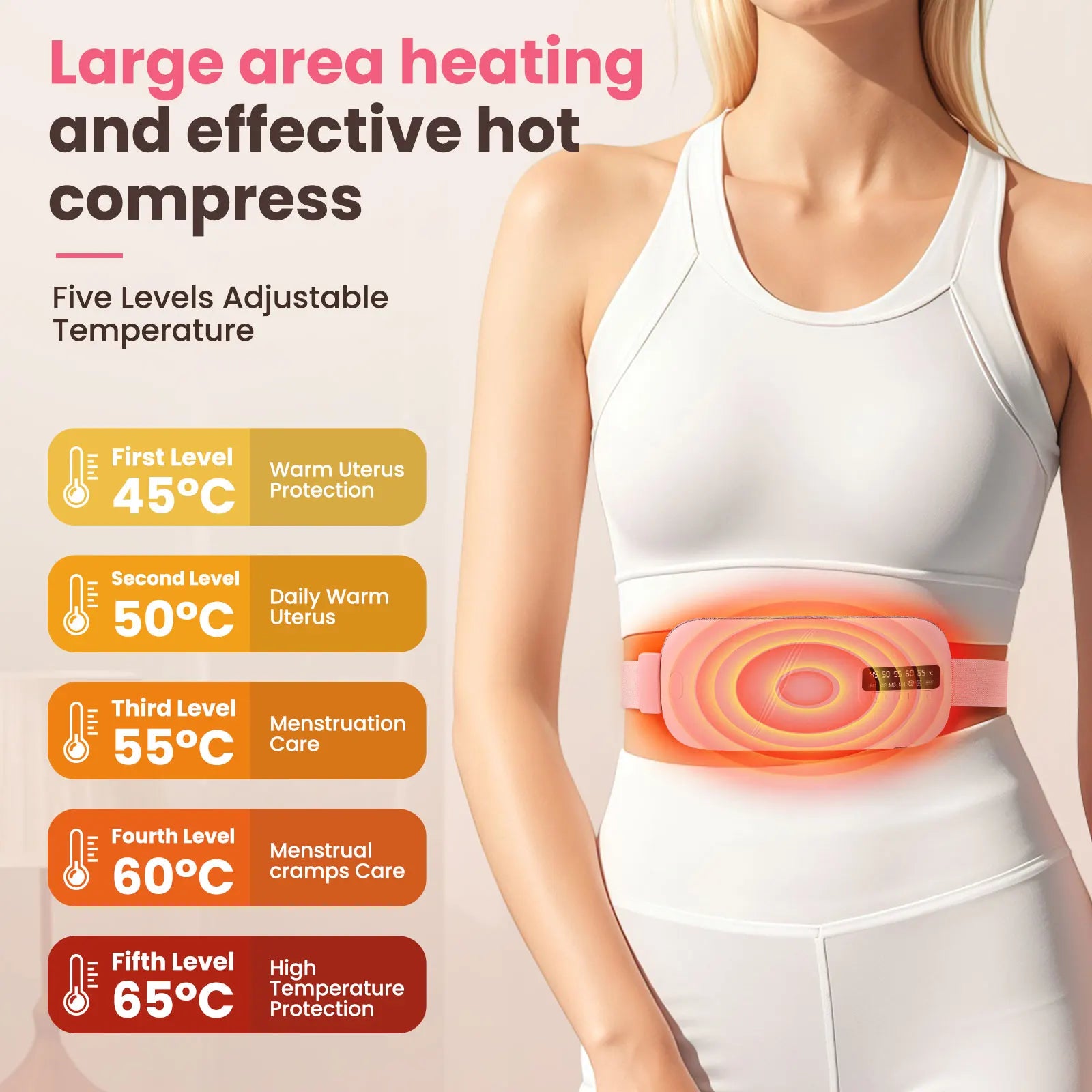 Electric Heating & Massage Belt for Menstrual Cramp Relief - 29