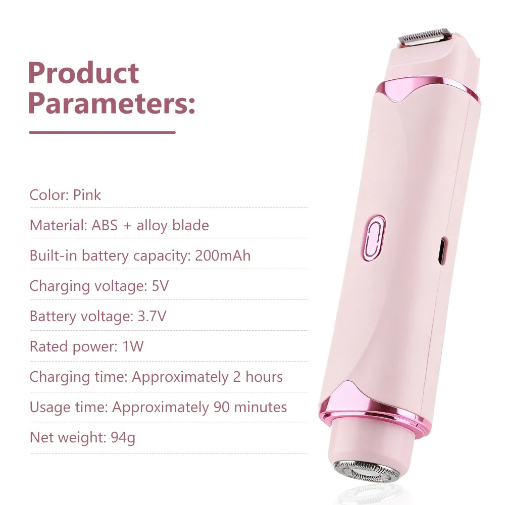 2-in-1 Painless Electric Bikini Trimmer & Body Shaver - 16