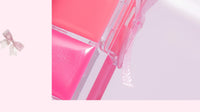 10-Color Jelly Lip Gloss Palette with Bow Design