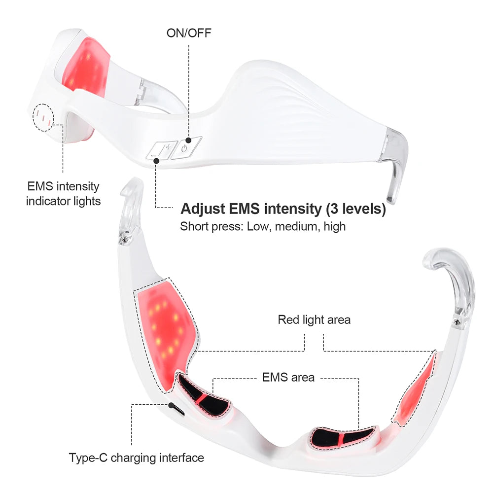 EMS Red Light Eye Massager for Fatigue and Dark Circles - 10