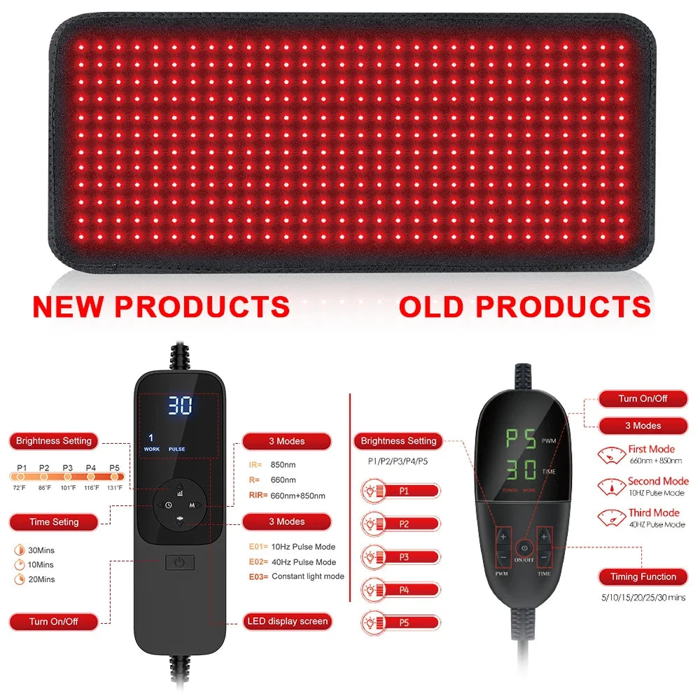 Red Light Therapy Heating Pad for Muscle Pain Relief - 6