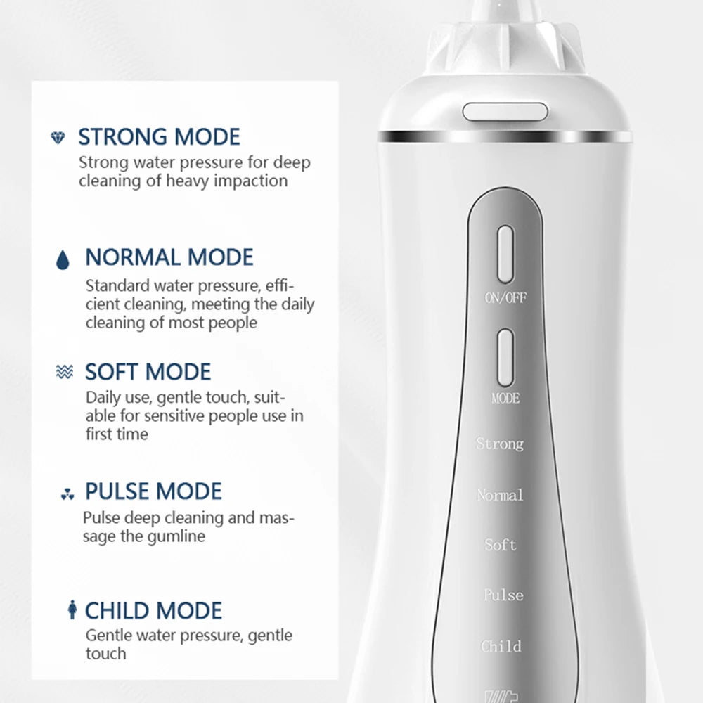 Portable Cordless Water Flosser for Deep Teeth Cleaning - 2