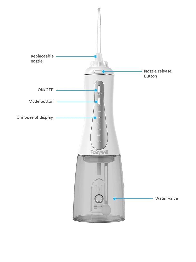 Portable Cordless Water Flosser for Deep Teeth Cleaning - 15