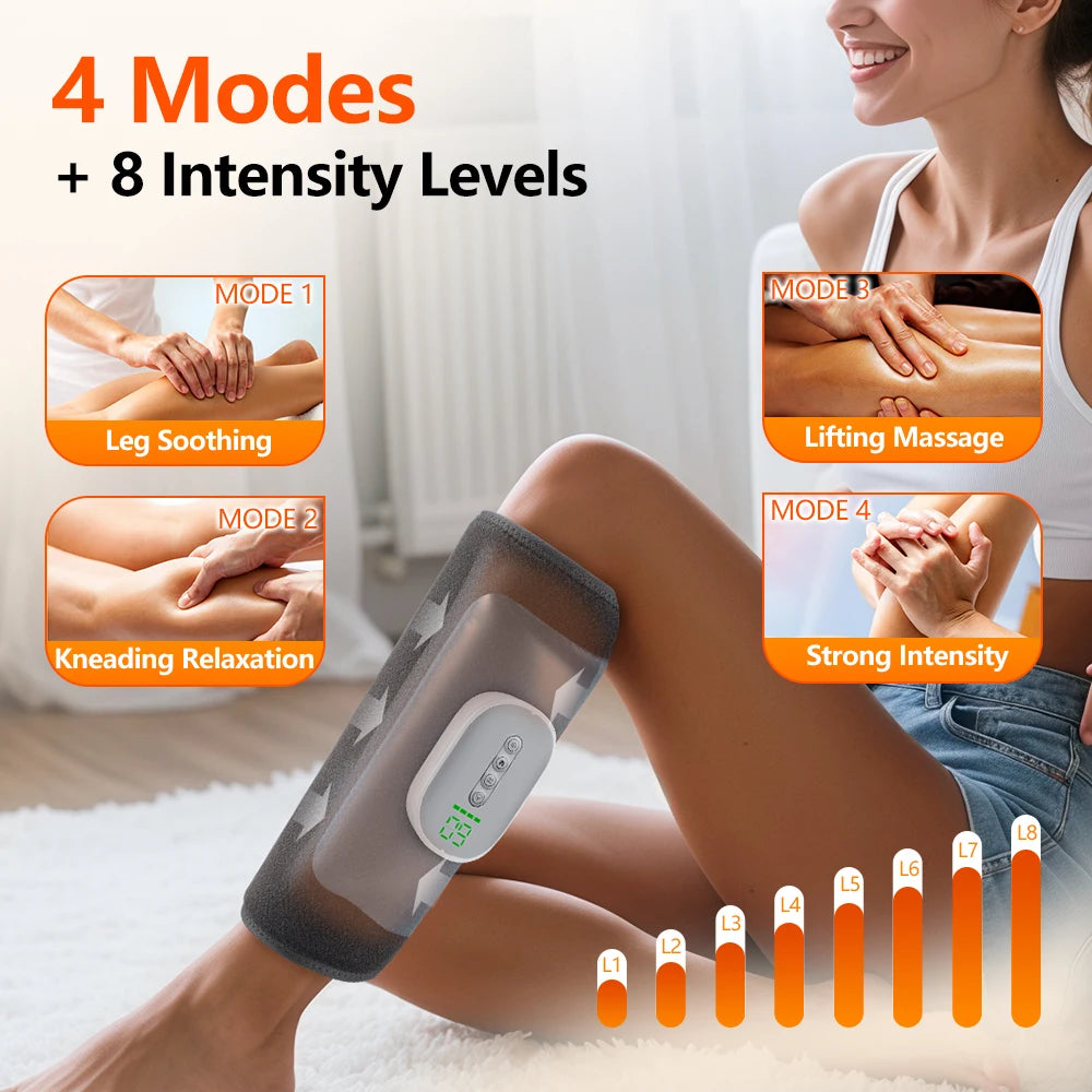 Wireless Heated Air Compression Leg Massager - 9