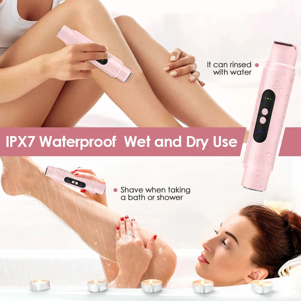 2-in-1 Waterproof Electric Shaver for Painless Body Hair Removal - 13
