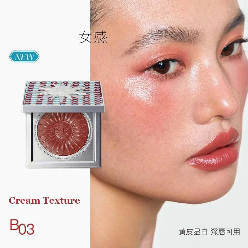 Emotional Shimmer Pressed Powder Blush for Natural Radiant Glow - 38
