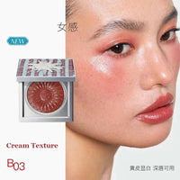 Emotional Shimmer Pressed Powder Blush for Natural Radiant Glow