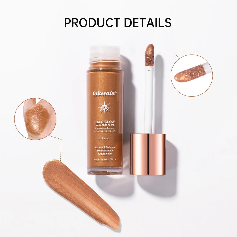 Liquid Glow Face Filter Highlighter for Dewy Skin - 5