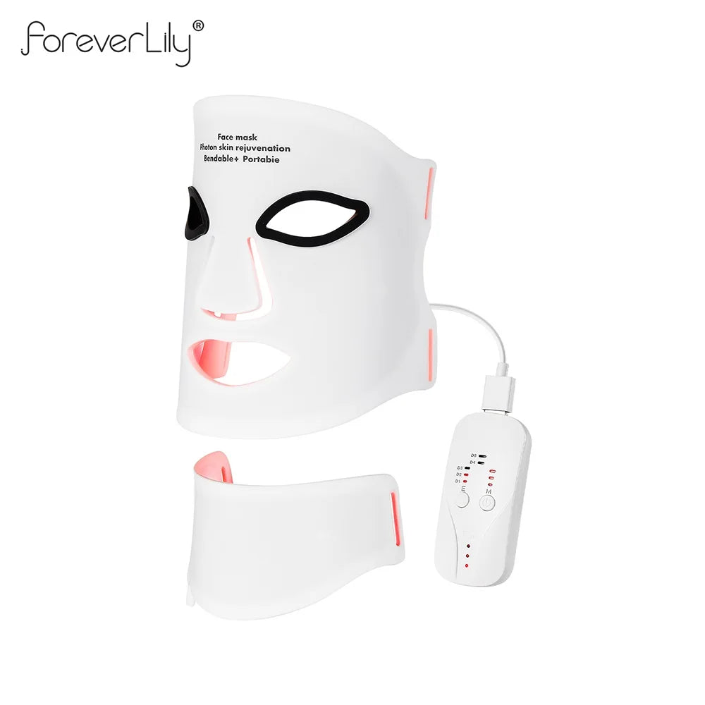 7-Color LED Photon Light Therapy Mask for Facial Skin Rejuvenation - 9