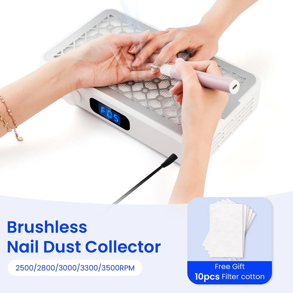 Professional Dual-Fan Nail Dust Collector - 6
