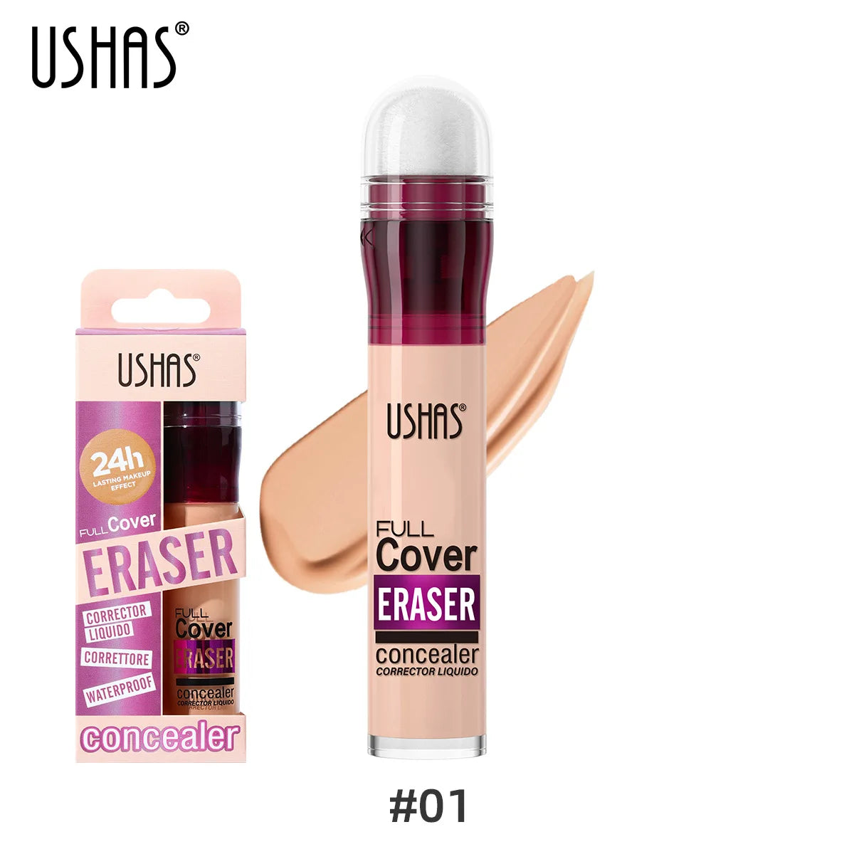 Full Coverage Sponge-Tip Liquid Concealer for Flawless Skin - 10
