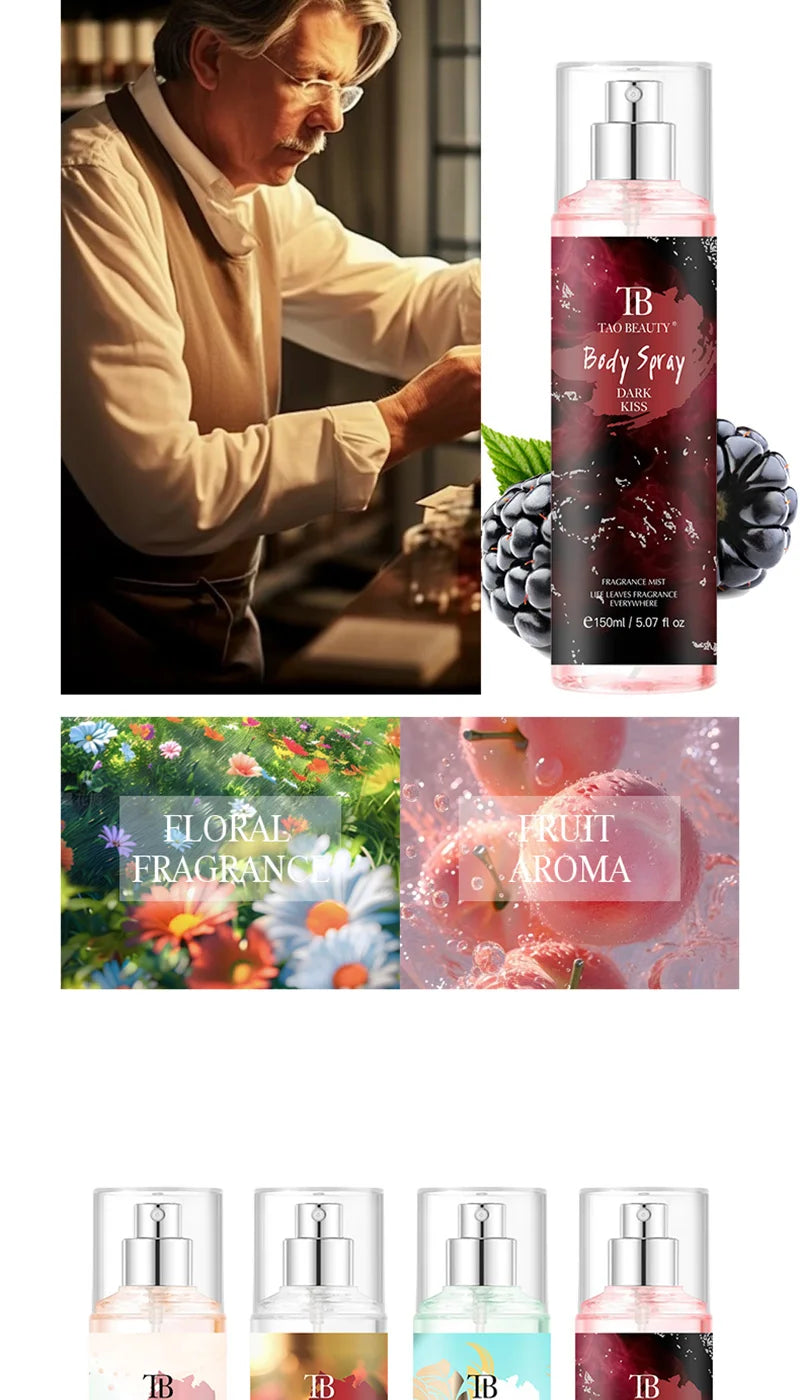 Long-Lasting Alcohol-Free Floral Body Fragrance Mist - 16