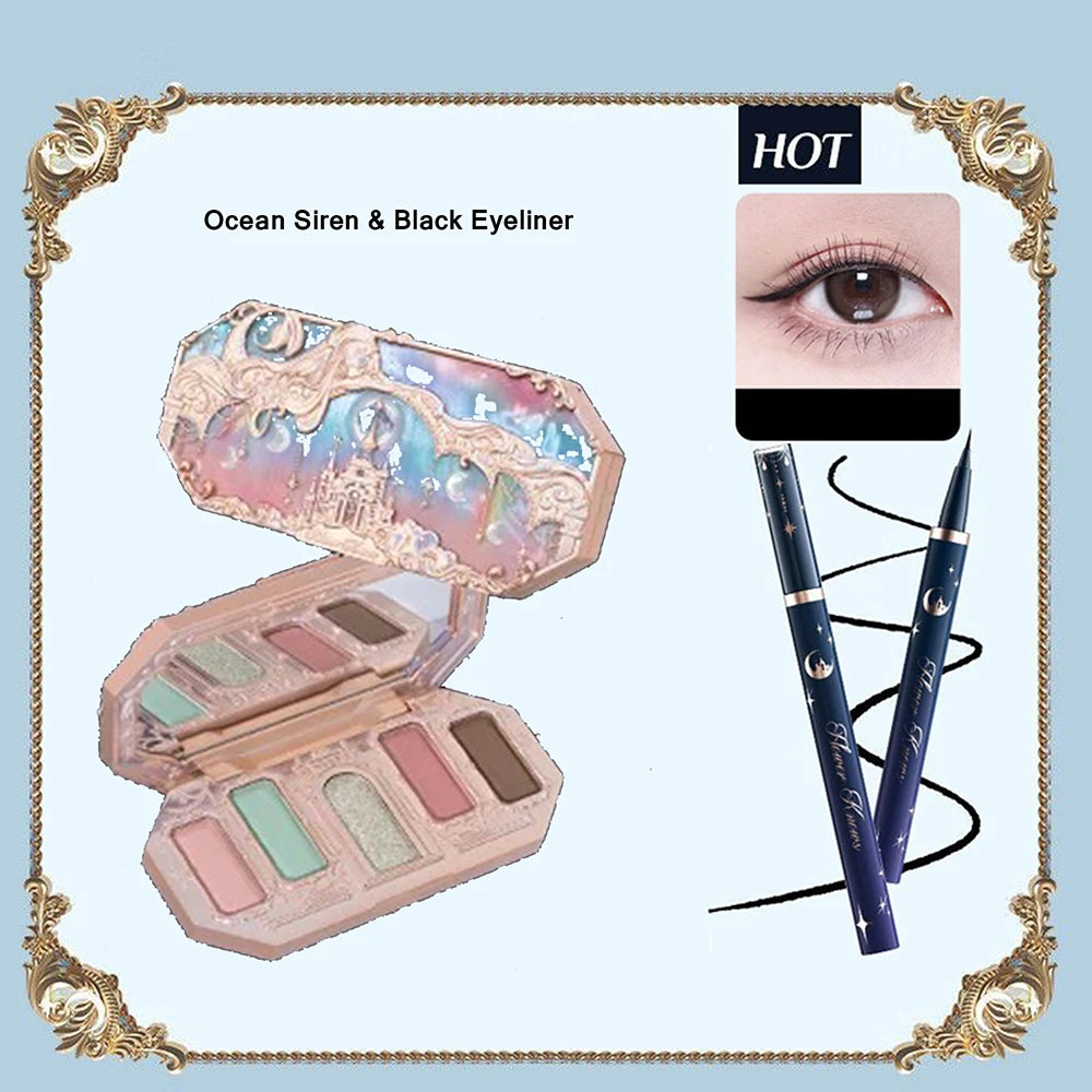 8-Color Glitter and Matte Eyeshadow Palette - 26