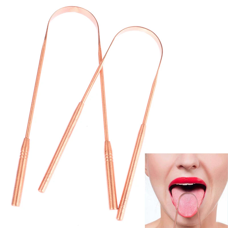 Copper Tongue Scraper for Fresh Breath and Oral Hygiene - 2