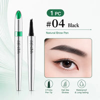 4-Fork Waterproof Eyebrow Pen for Natural Hair-Like Strokes