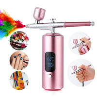 Portable Cordless Airbrush Kit for Makeup and Crafts