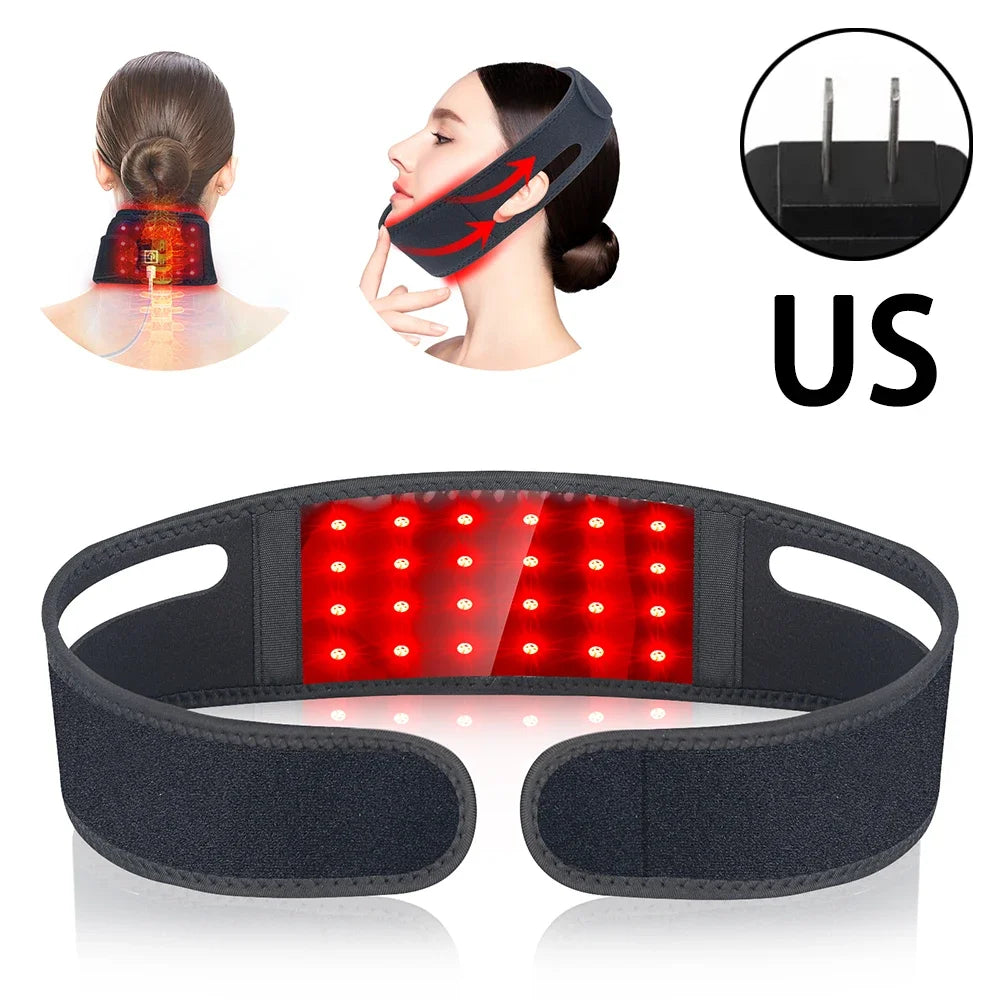Red Light Therapy Neck & Chin Lifting Wrap - 18