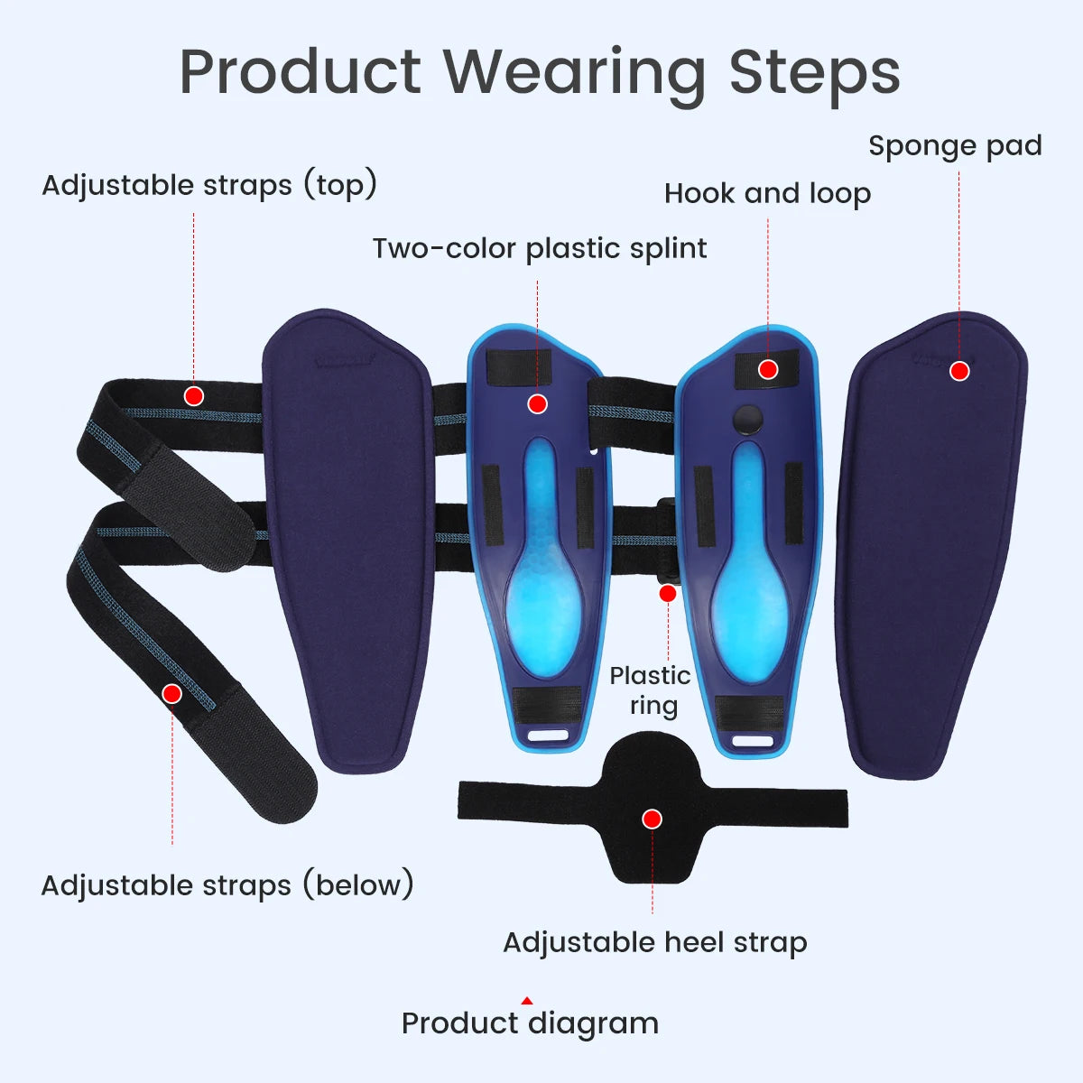 Adjustable Stirrup Ankle Brace for Sprains and Recovery - 20