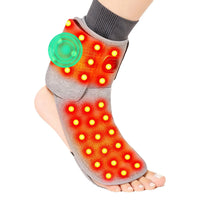 Heated Ankle Support Wrap with Red Light Therapy and Massage