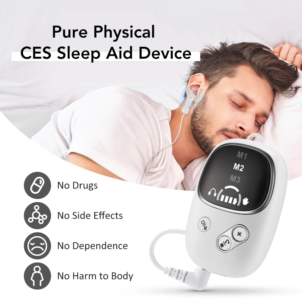 Portable CES Microcurrent Sleep Aid Device for Anxiety and Insomnia - 42