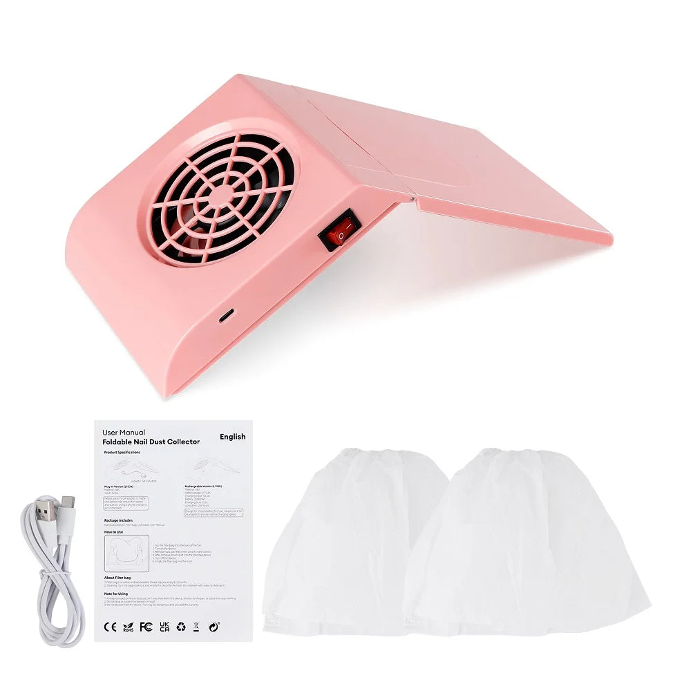 Foldable Portable Nail Dust Collector Vacuum - 14