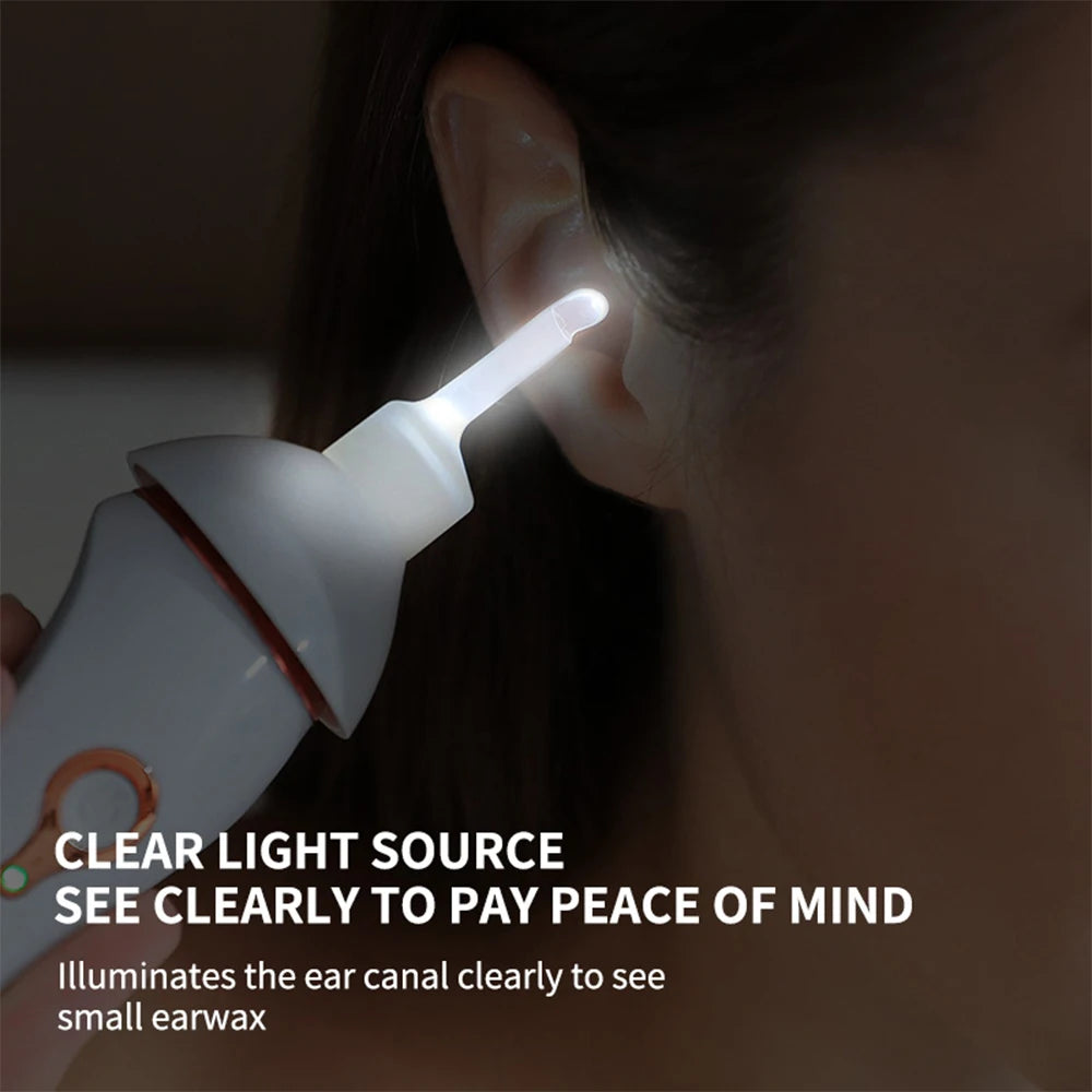 Electric LED Ear Wax Removal Vacuum Cleaner - 8