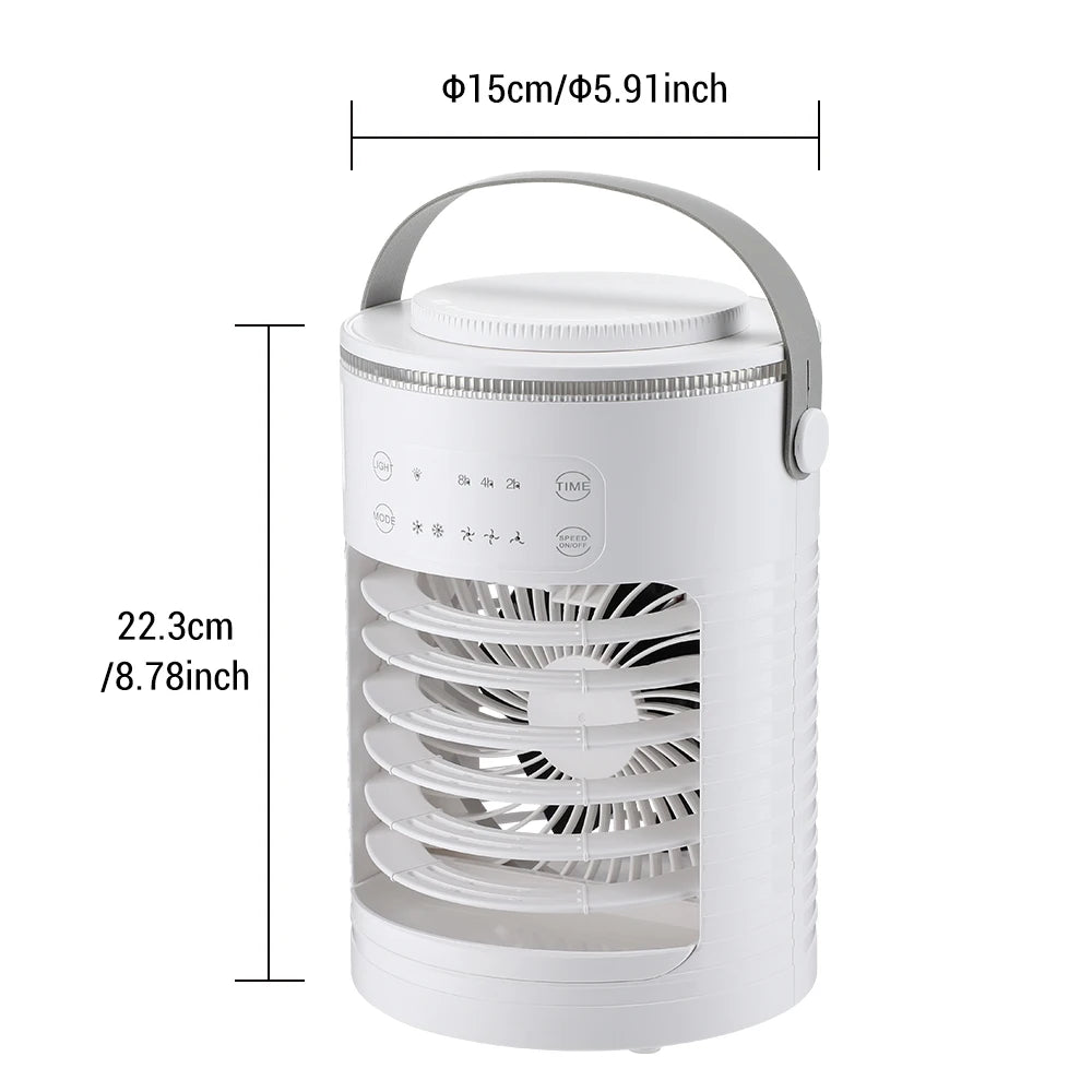 Portable Desktop Air Cooler and Humidifier Fan - 24