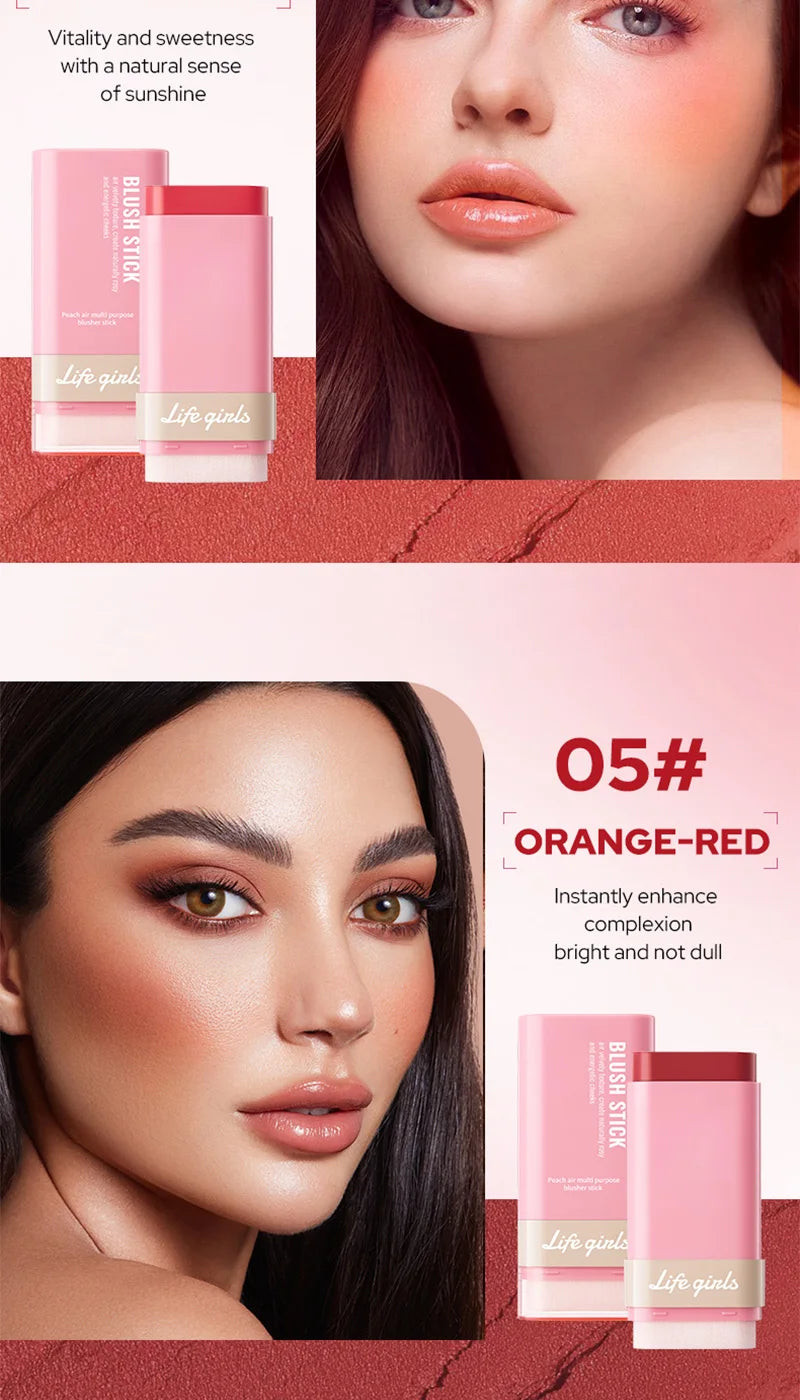 Multi-Purpose Cream Blush Stick for Radiant Cheeks - 15