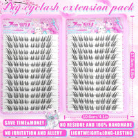 Reusable Glue-Free Cluster Lashes for Natural Daily Look