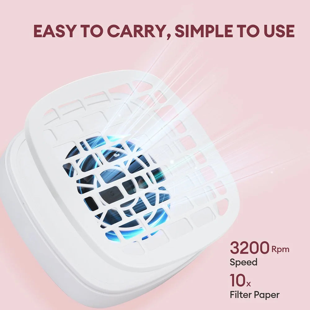 Portable USB Mini Nail Dust Collector Vacuum - 12