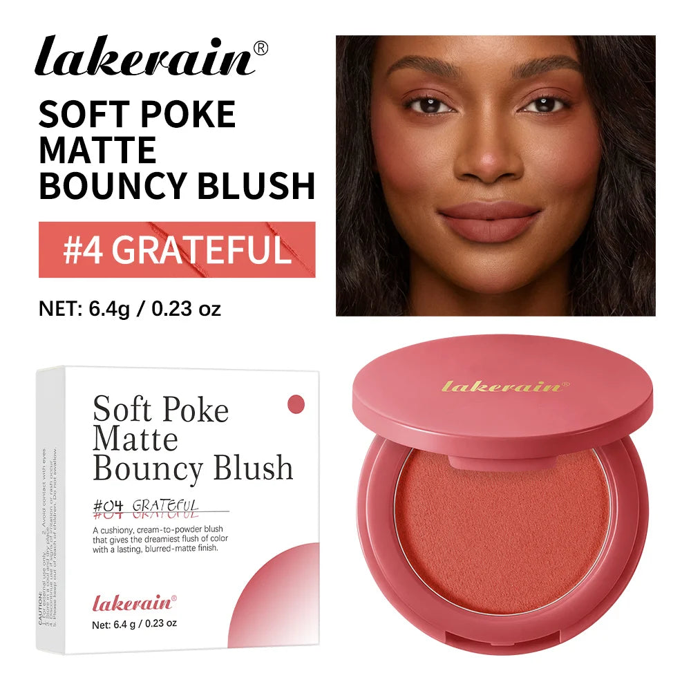 Matte Bouncy Cream-to-Powder Blush for Natural Glow - 23