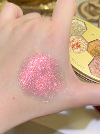 4-Color Glitter & Shimmer Eyeshadow Palette