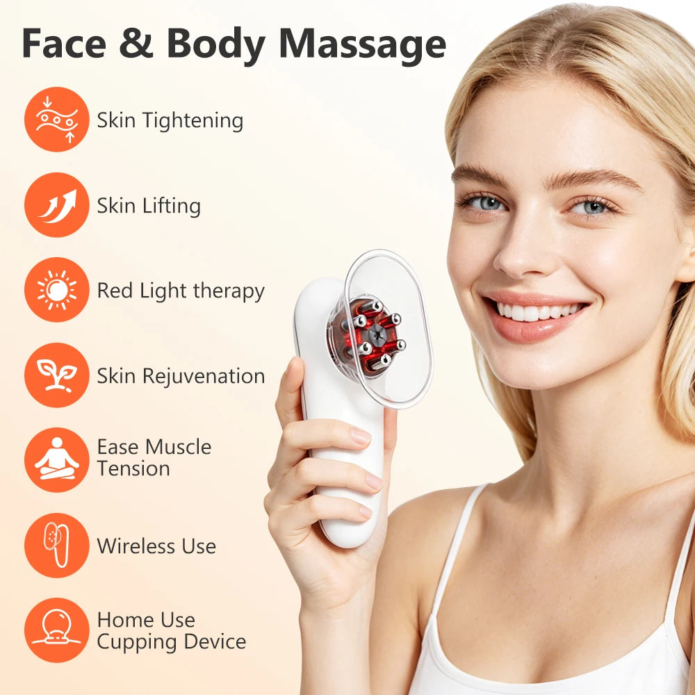 Body Sculpting & Cellulite Reduction Massager with Red Light Therapy - 3