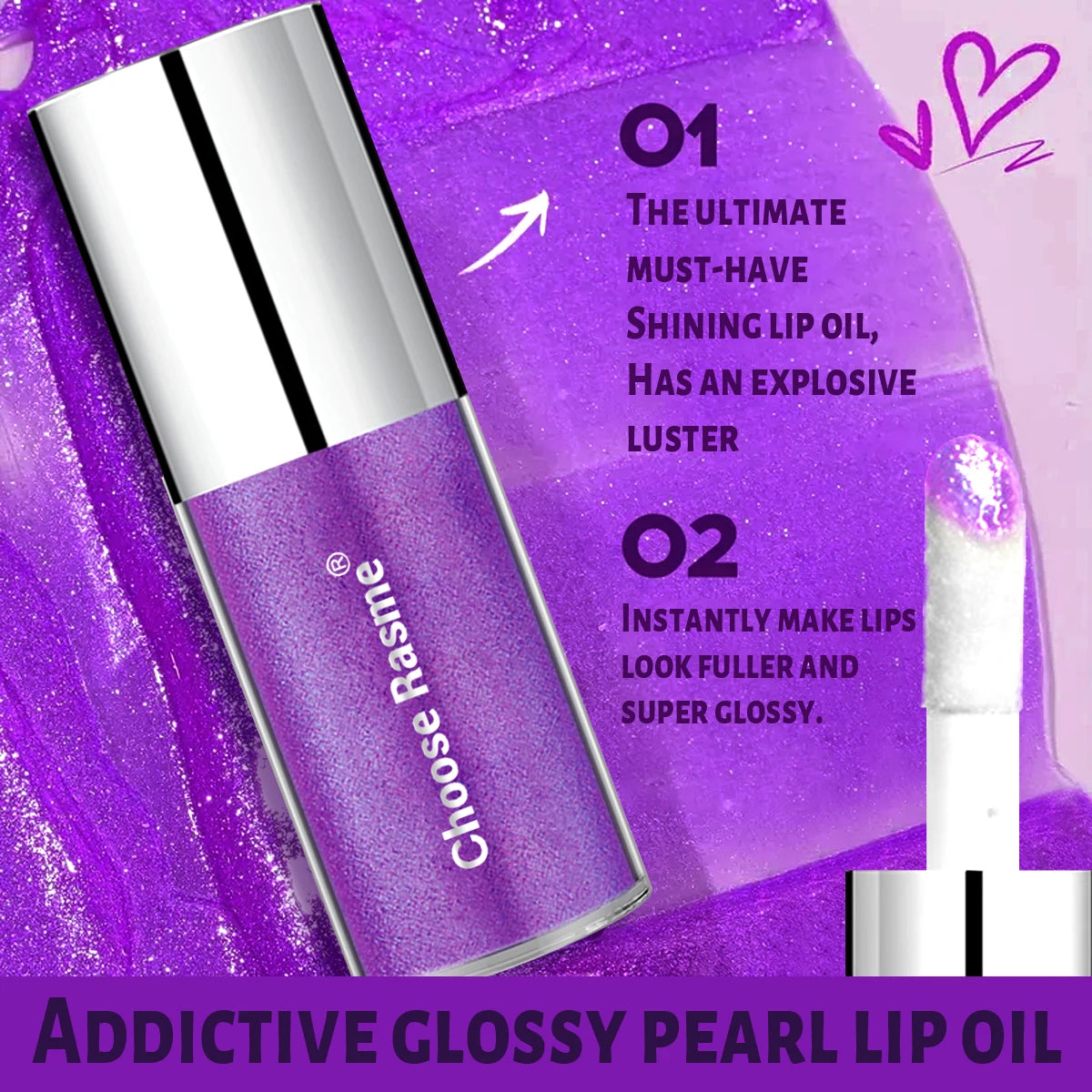 Pearlescent Shimmer Lip Gloss for Party Wear - 3