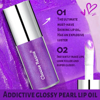 Pearlescent Shimmer Lip Gloss for Party Wear