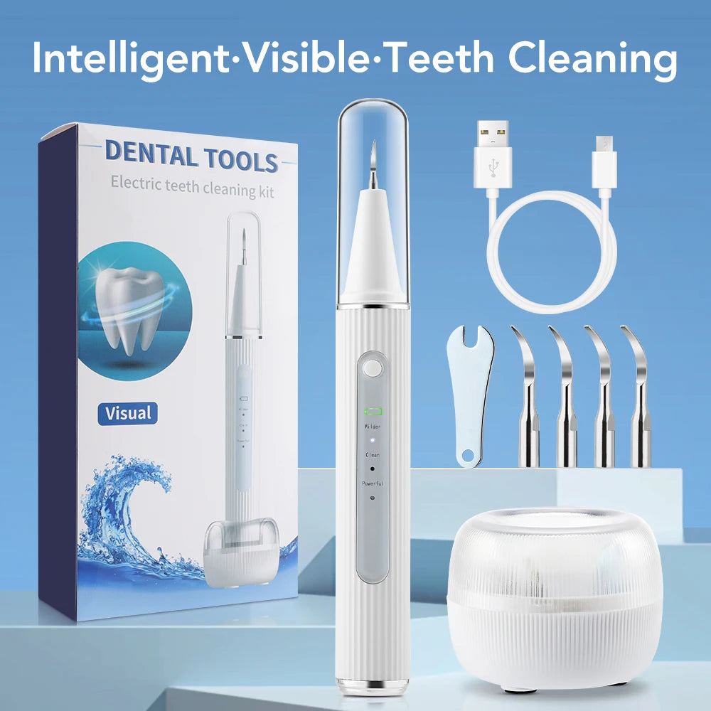 Visual Ultrasonic Tooth Plaque and Tartar Remover - 7