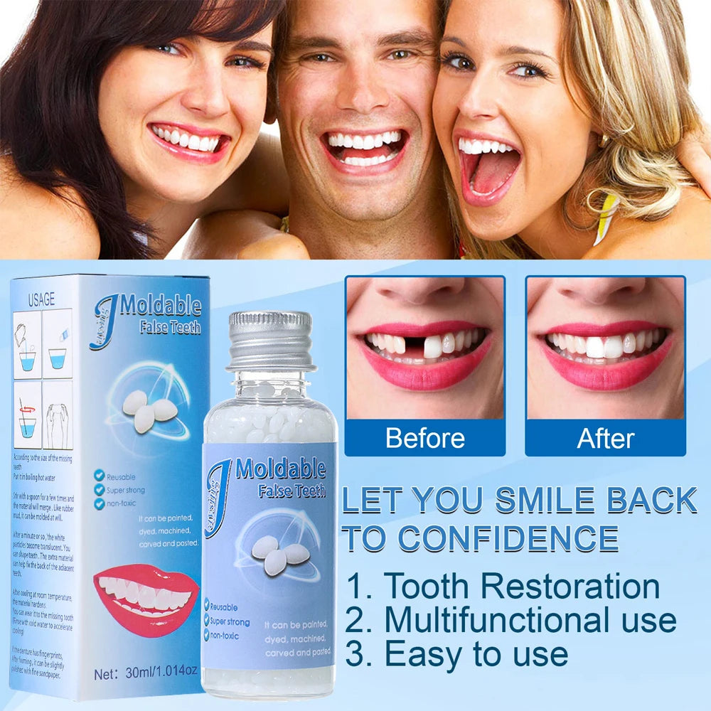 Moldable Temporary Tooth Repair Kit for Gaps and Broken Teeth - 10