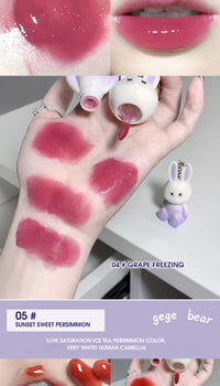 Hydrating Bunny Keychain Glossy Lip Lacquer