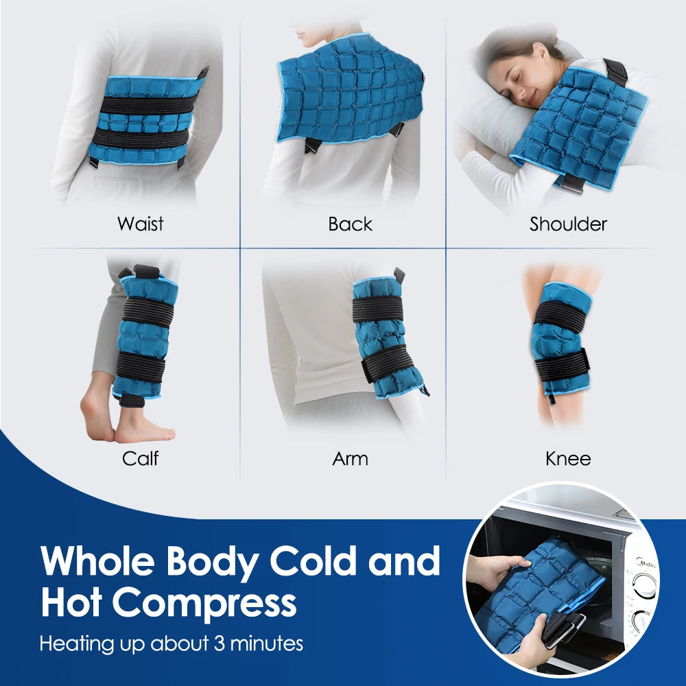 Reusable Hot and Cold Therapy Wrap for Muscle Relief - 10
