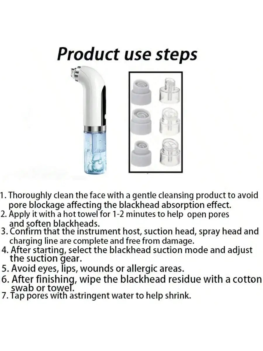 Electric Pore Vacuum and Water Circulation Blackhead Remover - 6